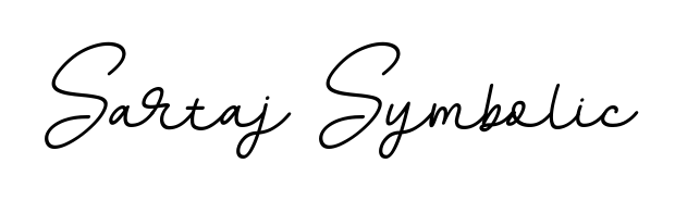 A timeless handwritten aesthetic for Sartaj Symbolic. The BallpointsItalic-DORy9 font gives your signature a handcrafted feel with natural curves. Sartaj Symbolic signature style 11 images and pictures png