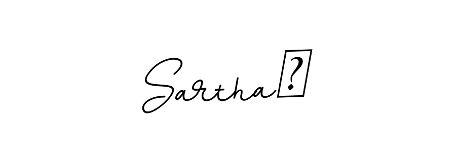 Use a signature maker to create a handwritten signature online. With this signature software, you can design (BallpointsItalic-DORy9) your own signature for name Sarthaक. Sarthaक signature style 11 images and pictures png