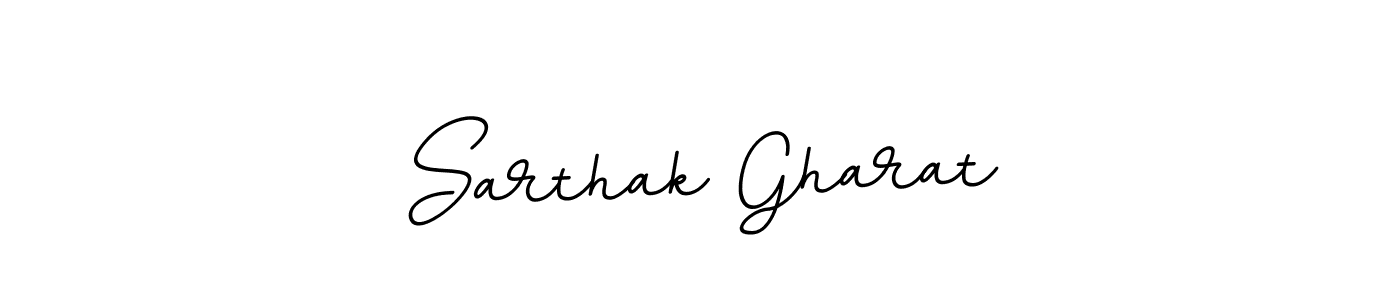 Design your own signature with our free online signature maker. With this signature software, you can create a handwritten (BallpointsItalic-DORy9) signature for name Sarthak Gharat. Sarthak Gharat signature style 11 images and pictures png