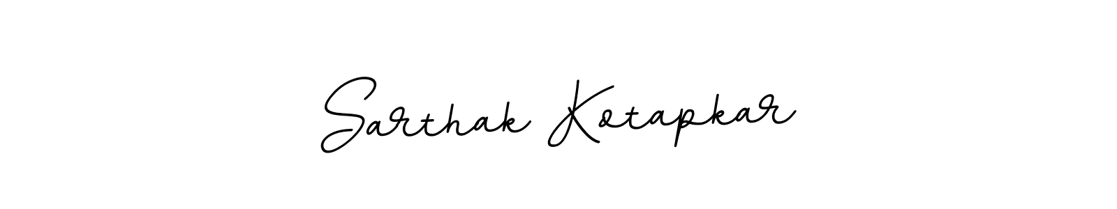 How to make Sarthak Kotapkar name signature. Use BallpointsItalic-DORy9 style for creating short signs online. This is the latest handwritten sign. Sarthak Kotapkar signature style 11 images and pictures png