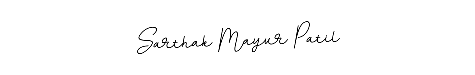 How to make Sarthak Mayur Patil name signature. Use BallpointsItalic-DORy9 style for creating short signs online. This is the latest handwritten sign. Sarthak Mayur Patil signature style 11 images and pictures png