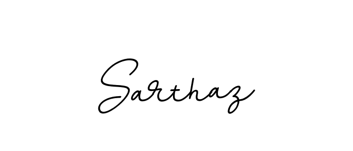 Create a beautiful signature design for name Sarthaz. With this signature (BallpointsItalic-DORy9) fonts, you can make a handwritten signature for free. Sarthaz signature style 11 images and pictures png