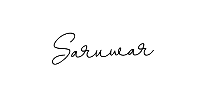 Design your own signature with our free online signature maker. With this signature software, you can create a handwritten (BallpointsItalic-DORy9) signature for name Saruwar. Saruwar signature style 11 images and pictures png