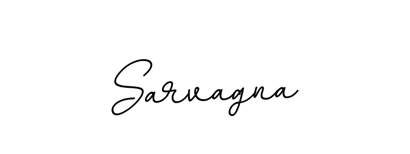 Create a beautiful signature design for name Sarvagna. With this signature (BallpointsItalic-DORy9) fonts, you can make a handwritten signature for free. Sarvagna signature style 11 images and pictures png