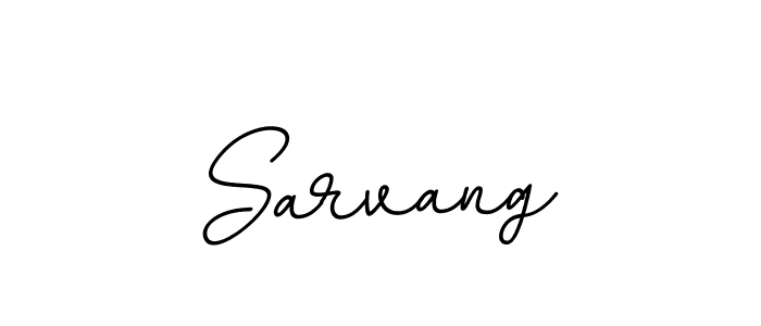 It looks lik you need a new signature style for name Sarvang. Design unique handwritten (BallpointsItalic-DORy9) signature with our free signature maker in just a few clicks. Sarvang signature style 11 images and pictures png