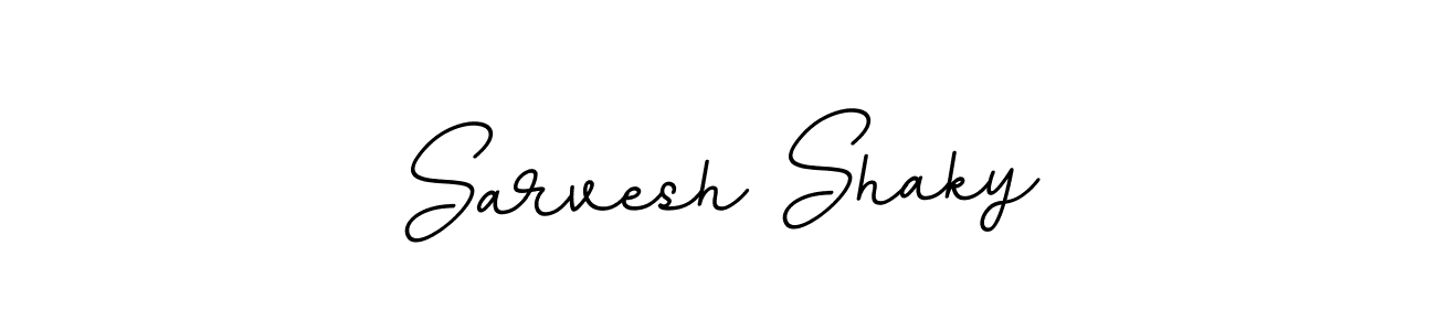 How to make Sarvesh Shaky name signature. Use BallpointsItalic-DORy9 style for creating short signs online. This is the latest handwritten sign. Sarvesh Shaky signature style 11 images and pictures png