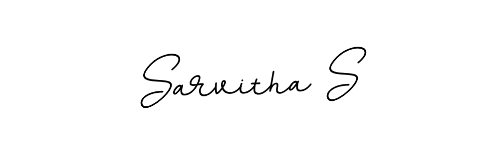 Use a signature maker to create a handwritten signature online. With this signature software, you can design (BallpointsItalic-DORy9) your own signature for name Sarvitha S. Sarvitha S signature style 11 images and pictures png