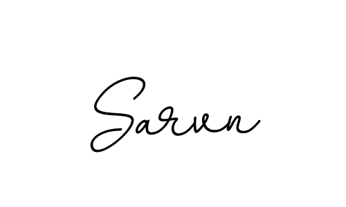 Make a beautiful signature design for name Sarvn. With this signature (BallpointsItalic-DORy9) style, you can create a handwritten signature for free. Sarvn signature style 11 images and pictures png