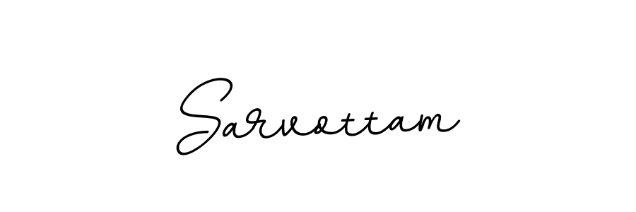 How to make Sarvottam name signature. Use BallpointsItalic-DORy9 style for creating short signs online. This is the latest handwritten sign. Sarvottam signature style 11 images and pictures png