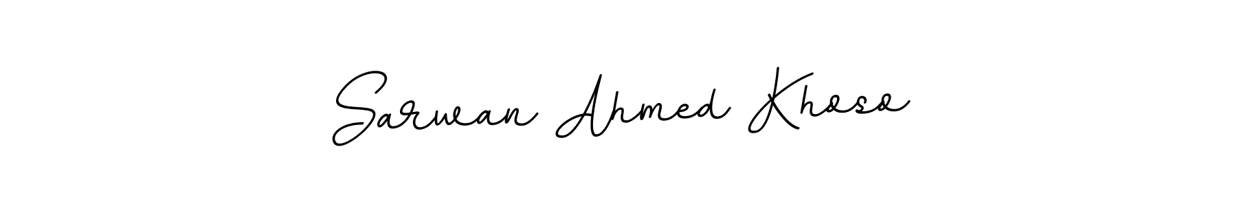 How to make Sarwan Ahmed Khoso name signature. Use BallpointsItalic-DORy9 style for creating short signs online. This is the latest handwritten sign. Sarwan Ahmed Khoso signature style 11 images and pictures png