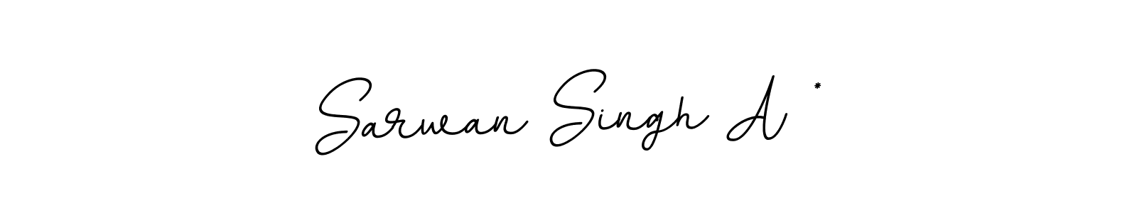 Make a beautiful signature design for name Sarwan Singh A *. With this signature (BallpointsItalic-DORy9) style, you can create a handwritten signature for free. Sarwan Singh A * signature style 11 images and pictures png