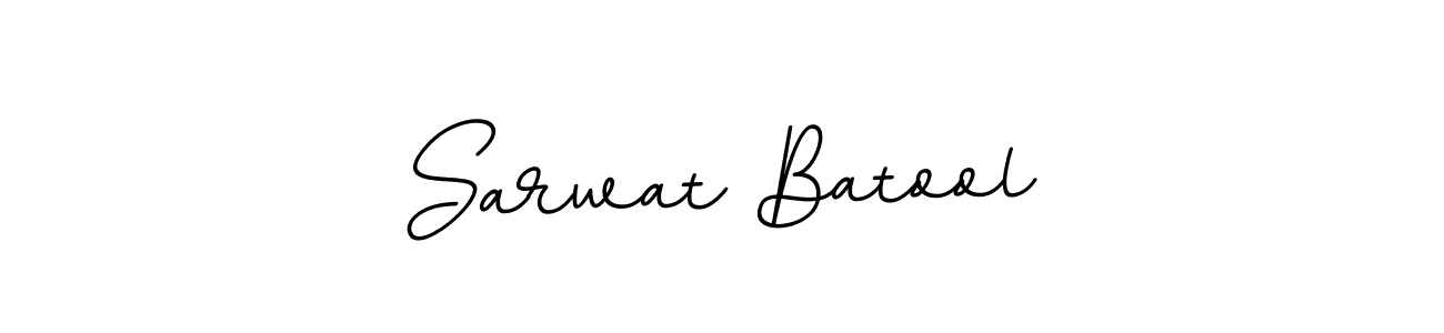 Create a beautiful signature design for name Sarwat Batool. With this signature (BallpointsItalic-DORy9) fonts, you can make a handwritten signature for free. Sarwat Batool signature style 11 images and pictures png