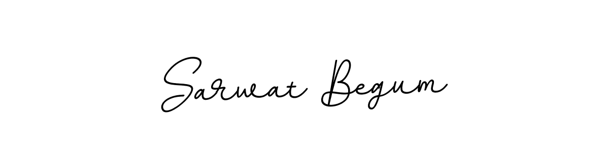 Design your own signature with our free online signature maker. With this signature software, you can create a handwritten (BallpointsItalic-DORy9) signature for name Sarwat Begum. Sarwat Begum signature style 11 images and pictures png