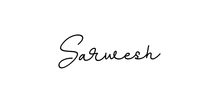 Use a signature maker to create a handwritten signature online. With this signature software, you can design (BallpointsItalic-DORy9) your own signature for name Sarwesh. Sarwesh signature style 11 images and pictures png