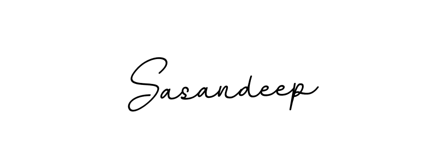How to make Sasandeep name signature. Use BallpointsItalic-DORy9 style for creating short signs online. This is the latest handwritten sign. Sasandeep signature style 11 images and pictures png