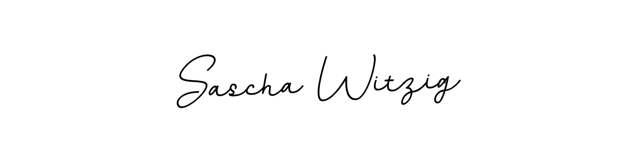 How to make Sascha Witzig name signature. Use BallpointsItalic-DORy9 style for creating short signs online. This is the latest handwritten sign. Sascha Witzig signature style 11 images and pictures png