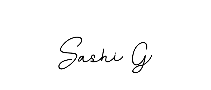Make a beautiful signature design for name Sashi G. With this signature (BallpointsItalic-DORy9) style, you can create a handwritten signature for free. Sashi G signature style 11 images and pictures png