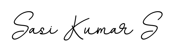 You should practise on your own different ways (BallpointsItalic-DORy9) to write your name (Sasi Kumar S) in signature. Don't let someone else do it for you. Sasi Kumar S signature style 11 images and pictures png