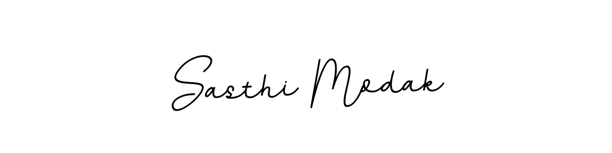 Make a beautiful signature design for name Sasthi Modak. With this signature (BallpointsItalic-DORy9) style, you can create a handwritten signature for free. Sasthi Modak signature style 11 images and pictures png