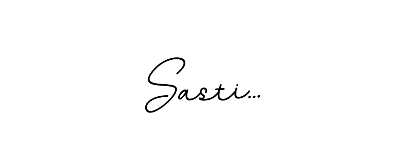 Make a beautiful signature design for name Sasti.... With this signature (BallpointsItalic-DORy9) style, you can create a handwritten signature for free. Sasti... signature style 11 images and pictures png