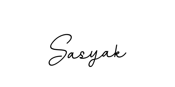 Make a beautiful signature design for name Sasyak. With this signature (BallpointsItalic-DORy9) style, you can create a handwritten signature for free. Sasyak signature style 11 images and pictures png