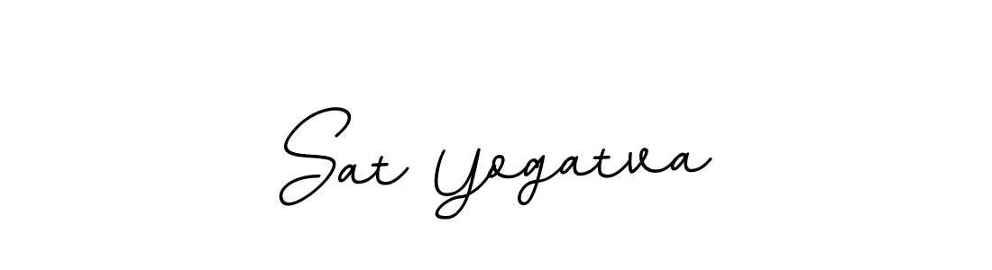 How to make Sat Yogatva name signature. Use BallpointsItalic-DORy9 style for creating short signs online. This is the latest handwritten sign. Sat Yogatva signature style 11 images and pictures png