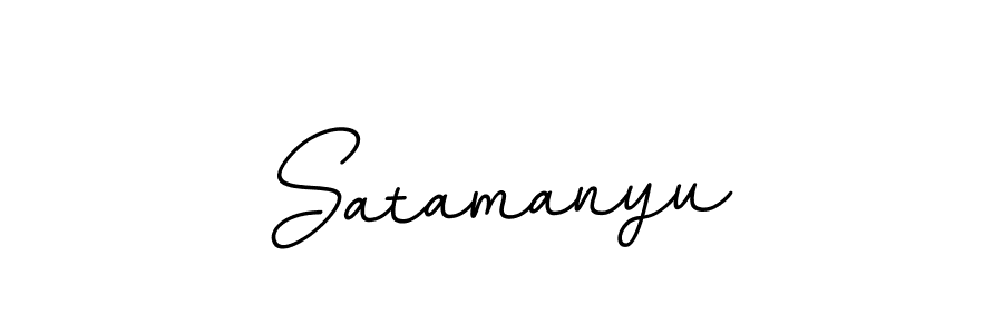 Design your own signature with our free online signature maker. With this signature software, you can create a handwritten (BallpointsItalic-DORy9) signature for name Satamanyu. Satamanyu signature style 11 images and pictures png