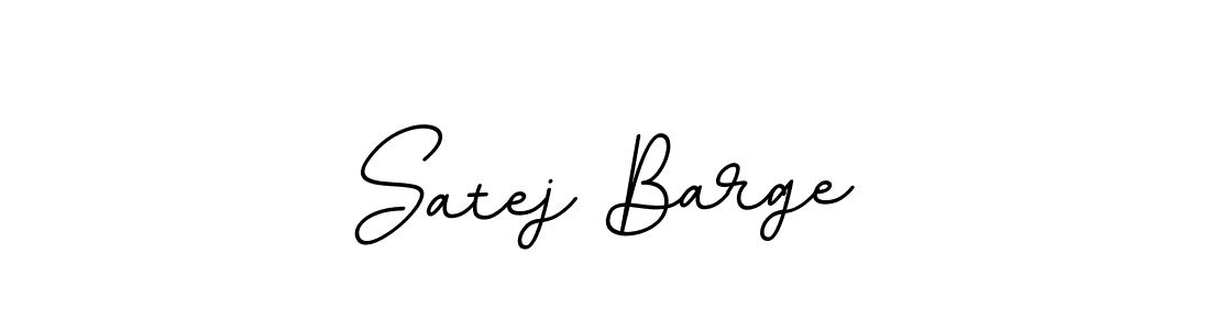 How to make Satej Barge name signature. Use BallpointsItalic-DORy9 style for creating short signs online. This is the latest handwritten sign. Satej Barge signature style 11 images and pictures png