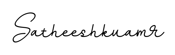 An effortless, minimalist signature concept for Satheeshkuamr using BallpointsItalic-DORy9 design. Clean lines that look great on any document. Satheeshkuamr signature style 11 images and pictures png