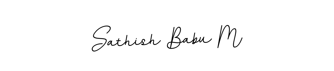 Make a beautiful signature design for name Sathish Babu M. Use this online signature maker to create a handwritten signature for free. Sathish Babu M signature style 11 images and pictures png