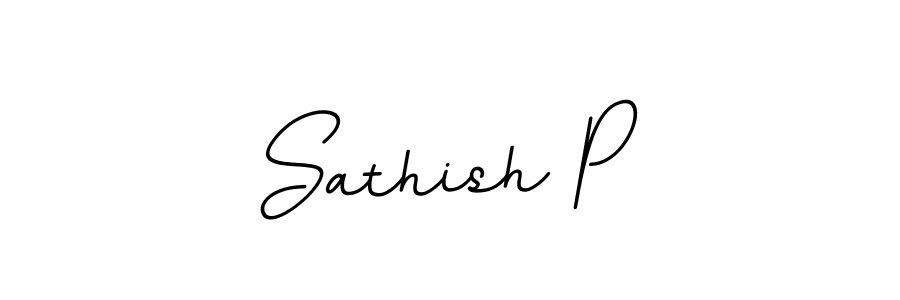 How to make Sathish P name signature. Use BallpointsItalic-DORy9 style for creating short signs online. This is the latest handwritten sign. Sathish P signature style 11 images and pictures png