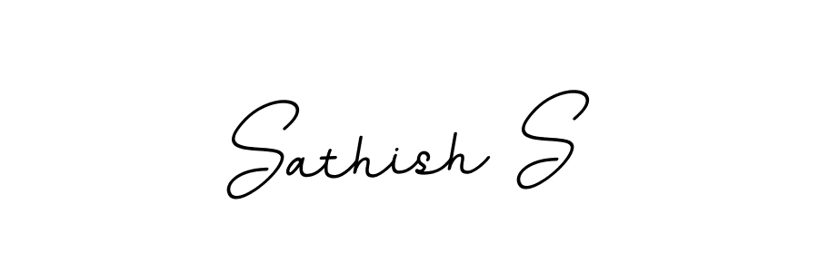 You should practise on your own different ways (BallpointsItalic-DORy9) to write your name (Sathish S) in signature. don't let someone else do it for you. Sathish S signature style 11 images and pictures png