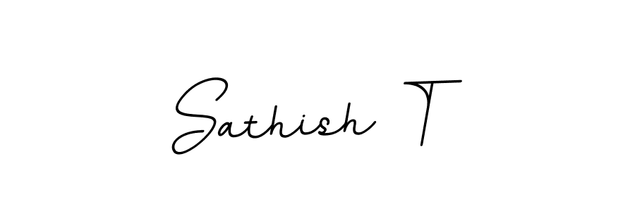 Create a beautiful signature design for name Sathish T. With this signature (BallpointsItalic-DORy9) fonts, you can make a handwritten signature for free. Sathish T signature style 11 images and pictures png