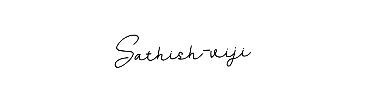 The best way (BallpointsItalic-DORy9) to make a short signature is to pick only two or three words in your name. The name Sathish-viji include a total of six letters. For converting this name. Sathish-viji signature style 11 images and pictures png