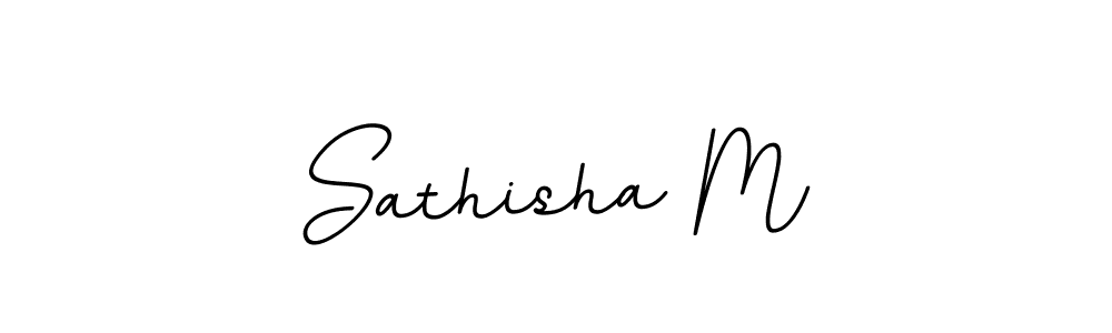 Sathisha M stylish signature style. Best Handwritten Sign (BallpointsItalic-DORy9) for my name. Handwritten Signature Collection Ideas for my name Sathisha M. Sathisha M signature style 11 images and pictures png