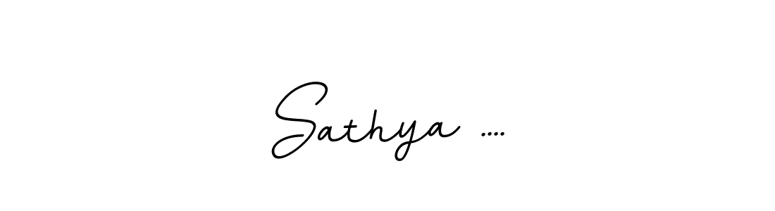 You should practise on your own different ways (BallpointsItalic-DORy9) to write your name (Sathya ....) in signature. don't let someone else do it for you. Sathya .... signature style 11 images and pictures png