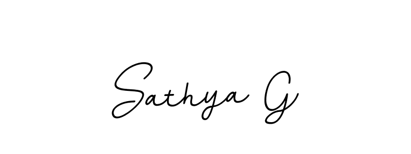 Create a beautiful signature design for name Sathya G. With this signature (BallpointsItalic-DORy9) fonts, you can make a handwritten signature for free. Sathya G signature style 11 images and pictures png