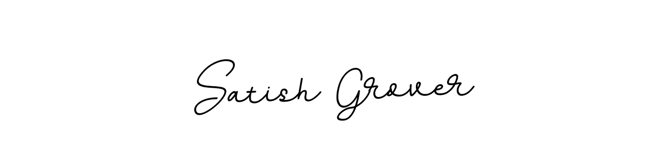 Use a signature maker to create a handwritten signature online. With this signature software, you can design (BallpointsItalic-DORy9) your own signature for name Satish Grover. Satish Grover signature style 11 images and pictures png