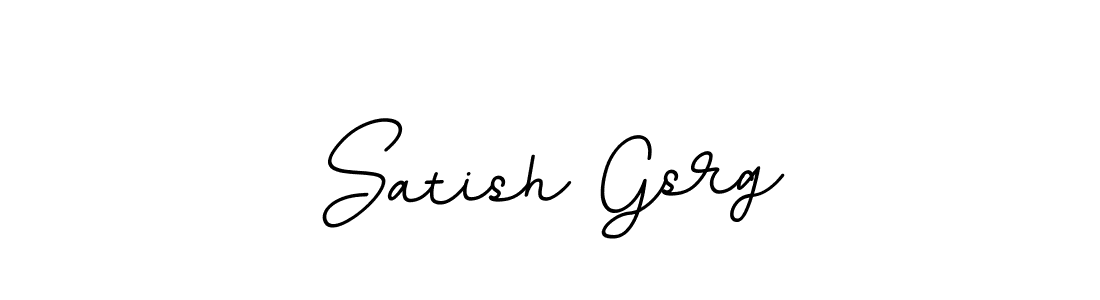 The best way (BallpointsItalic-DORy9) to make a short signature is to pick only two or three words in your name. The name Satish Gsrg include a total of six letters. For converting this name. Satish Gsrg signature style 11 images and pictures png