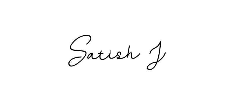 Create a beautiful signature design for name Satish J. With this signature (BallpointsItalic-DORy9) fonts, you can make a handwritten signature for free. Satish J signature style 11 images and pictures png