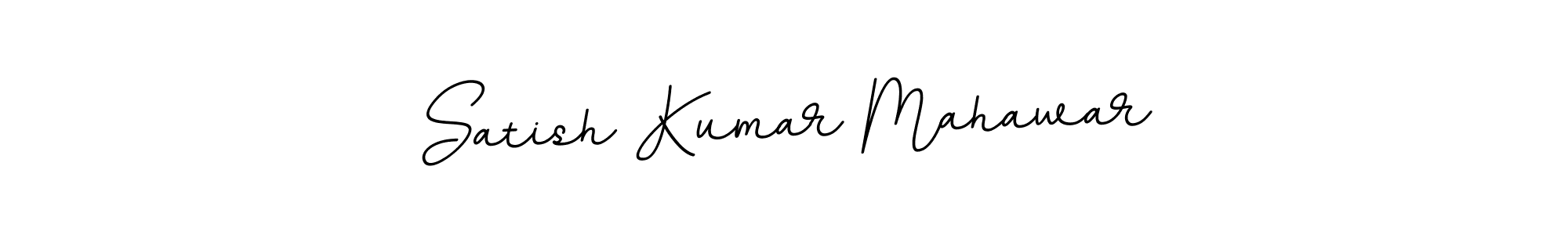Make a beautiful signature design for name Satish Kumar Mahawar. With this signature (BallpointsItalic-DORy9) style, you can create a handwritten signature for free. Satish Kumar Mahawar signature style 11 images and pictures png