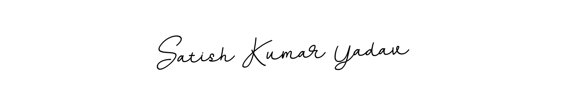 Make a beautiful signature design for name Satish Kumar Yadav. With this signature (BallpointsItalic-DORy9) style, you can create a handwritten signature for free. Satish Kumar Yadav signature style 11 images and pictures png