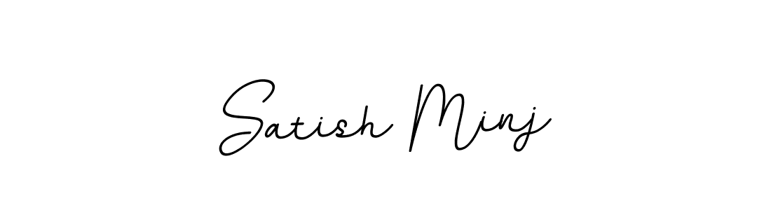 This is the best signature style for the Satish Minj name. Also you like these signature font (BallpointsItalic-DORy9). Mix name signature. Satish Minj signature style 11 images and pictures png