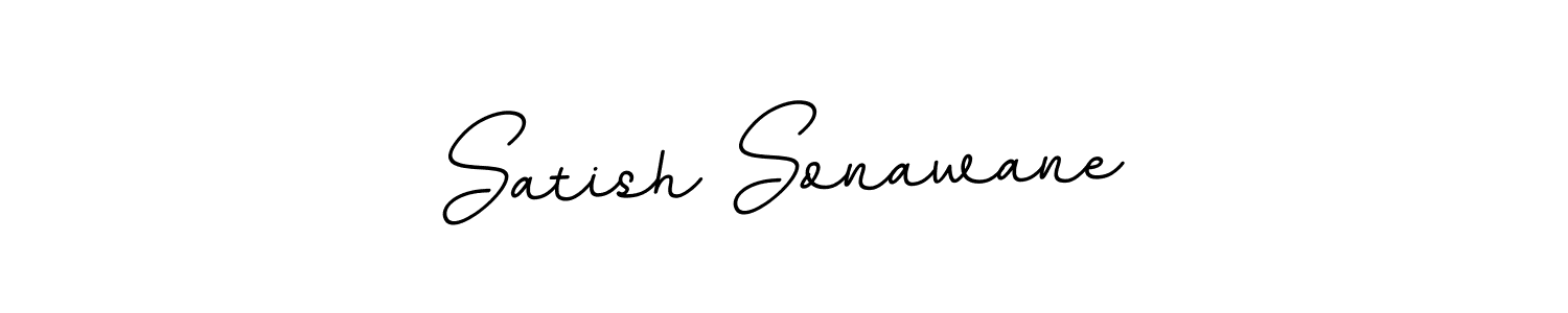 Make a beautiful signature design for name Satish Sonawane. With this signature (BallpointsItalic-DORy9) style, you can create a handwritten signature for free. Satish Sonawane signature style 11 images and pictures png