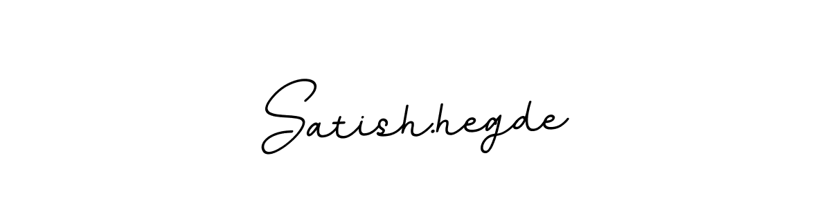 Make a beautiful signature design for name Satish.hegde. With this signature (BallpointsItalic-DORy9) style, you can create a handwritten signature for free. Satish.hegde signature style 11 images and pictures png