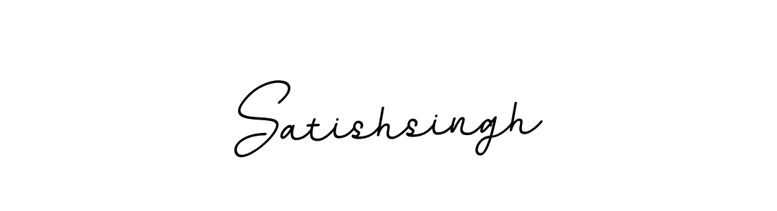 Use a signature maker to create a handwritten signature online. With this signature software, you can design (BallpointsItalic-DORy9) your own signature for name Satishsingh. Satishsingh signature style 11 images and pictures png