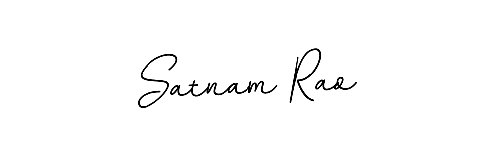 Make a beautiful signature design for name Satnam Rao. With this signature (BallpointsItalic-DORy9) style, you can create a handwritten signature for free. Satnam Rao signature style 11 images and pictures png