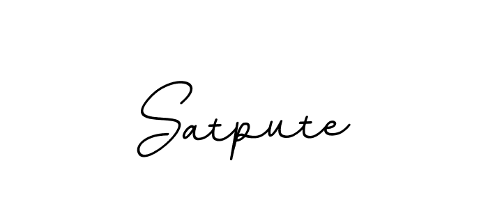 How to make Satpute name signature. Use BallpointsItalic-DORy9 style for creating short signs online. This is the latest handwritten sign. Satpute signature style 11 images and pictures png