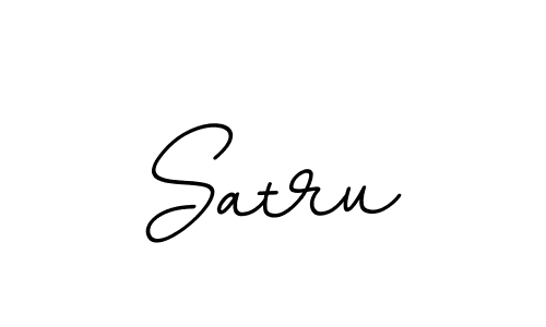 Use a signature maker to create a handwritten signature online. With this signature software, you can design (BallpointsItalic-DORy9) your own signature for name Satru. Satru signature style 11 images and pictures png