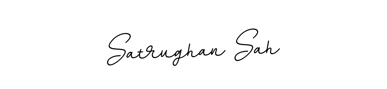 How to make Satrughan Sah name signature. Use BallpointsItalic-DORy9 style for creating short signs online. This is the latest handwritten sign. Satrughan Sah signature style 11 images and pictures png